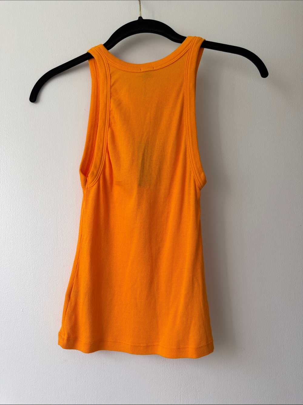 Monrow Bright Orange Ribbed Tank - Picture 2 of 3